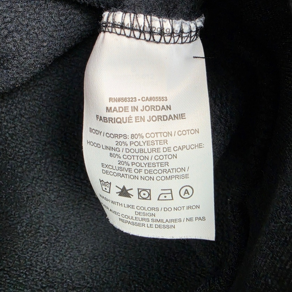Nike Jordan Air Jumpman Hoodie Mens S Black Gold Classic Fleece Pullover Graphic - Picture 7 of 7